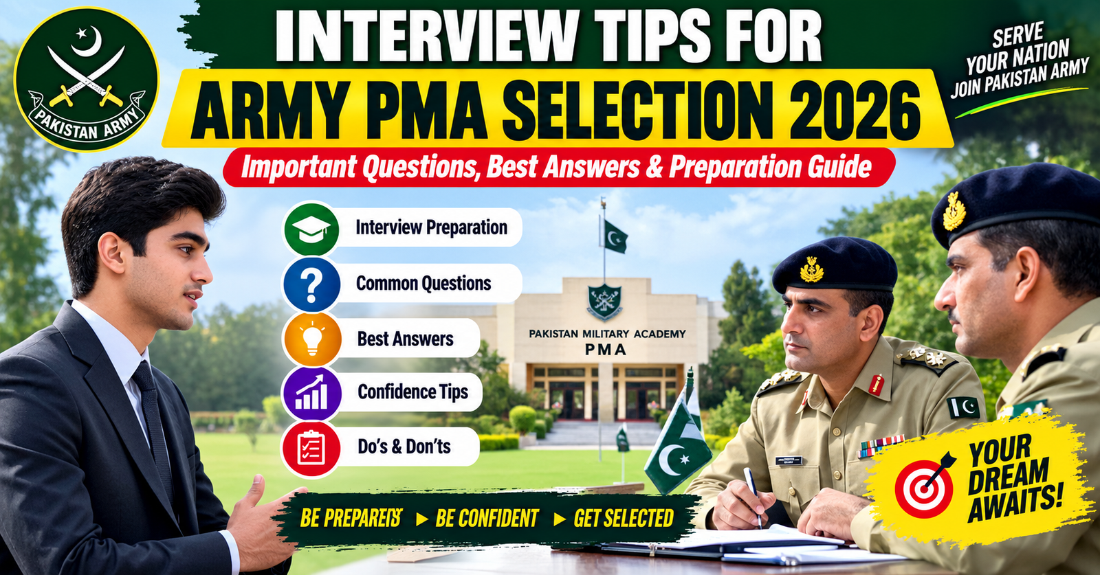 Interview Tips for Army PMA Selection 2026